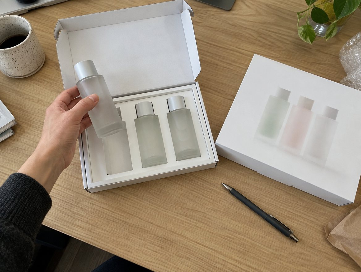 Samples and a carton proof ready for approval